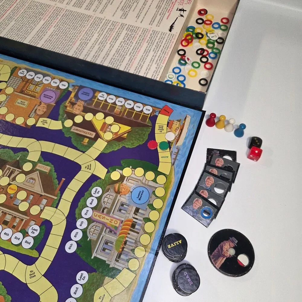 1985 Murder She Wrote Board Game Angela Lansbury